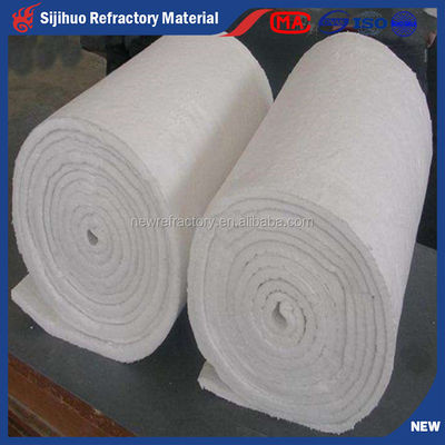 Refractario Revestimiento Rigidizante Cama de fibra cerámica con densidad de volumen 64/96/128/160 kg/m3