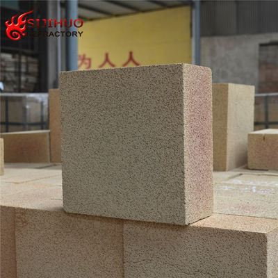 Alto aluminio amarillo claro 0.01 ladrillo aislante para hornos industriales ISO9001