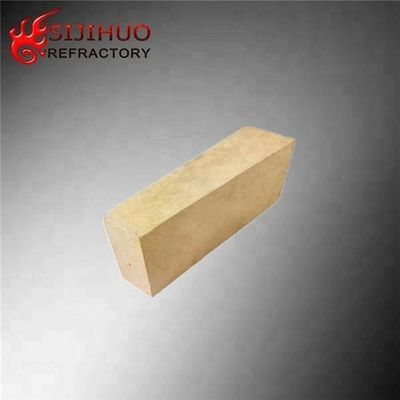 Refractoridad común ladrillo refractario de alumina amarillo para la fabricación de hornos de vidrio