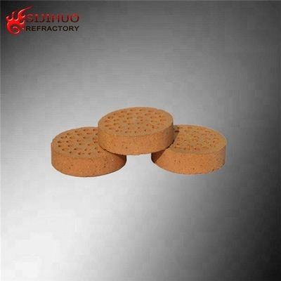 230x114x65 mm ladrillo de fuego refractario de comprobador con un contenido de CaO del 0,34% y resistencia al calor
