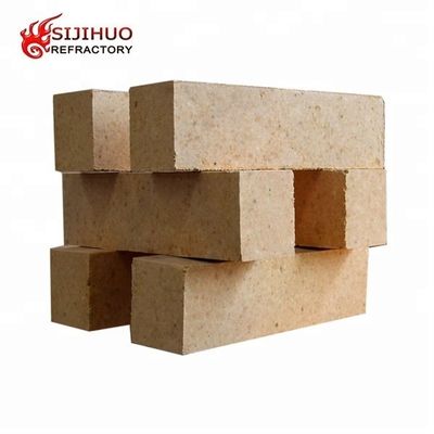 Bloque de aluminio amarillo de ladrillo de arcilla de fuego 230 * 114 * 65mm para aplicaciones de alta temperatura