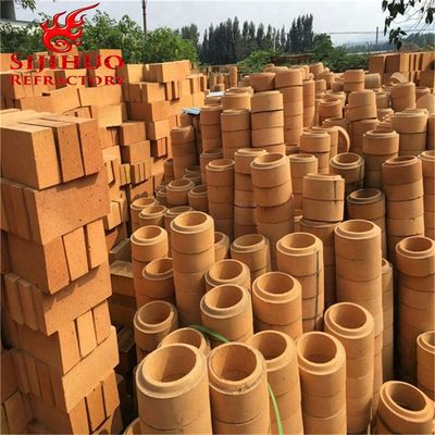 Bloques de aluminio fuego ladrillos de arcilla para el corredor de acero en amarillo llamativo