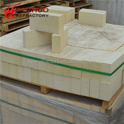 230x114x65 mm ladrillo de fuego de aluminio alto amarillo para revestimiento 48-83 Al2O3