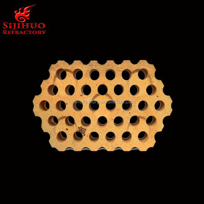 ladrillo de fuego para horno de calefacción 230x114x65mm Tamaño y contenido de SiO2 de 43-58%