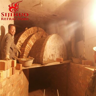 Hornos industriales Fuego refractario ladrillo de arcilla Capacidad 50T/D Densidad a granel 2,2-2,5 g/cm3