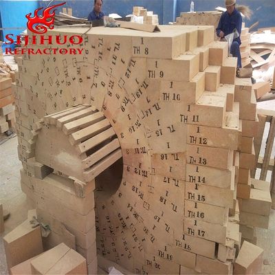 Hornos industriales Fuego refractario ladrillo de arcilla Capacidad 50T/D Densidad a granel 2,2-2,5 g/cm3