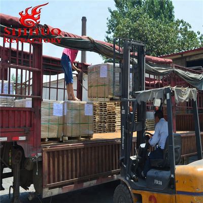 Contenido de MgO % 0,8-1,2 porosidad baja ladrillo de arcilla de fuego para hornos de vidrio hornos industriales