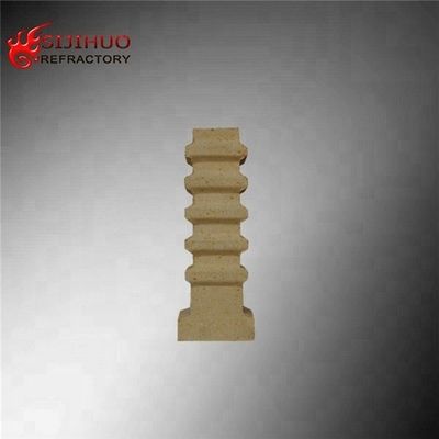 Bloque de alumina amarilla de forma personalizada Fuego de arcilla ladrillo de anclaje para soluciones personalizadas