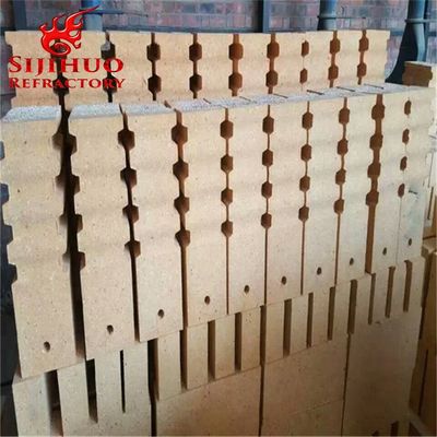 Bloque de alumina amarilla de forma personalizada Fuego de arcilla ladrillo de anclaje para soluciones personalizadas