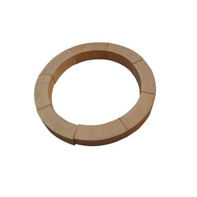 230x114x65 mm ladrillo de fuego curvo redondo resistente al fuego con certificado ISO9001