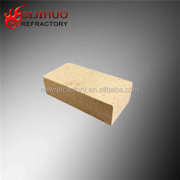 Bloque de aluminio amarillo para horno de vidrio 60 vida de calor cucharón ladrillo refractario personalización