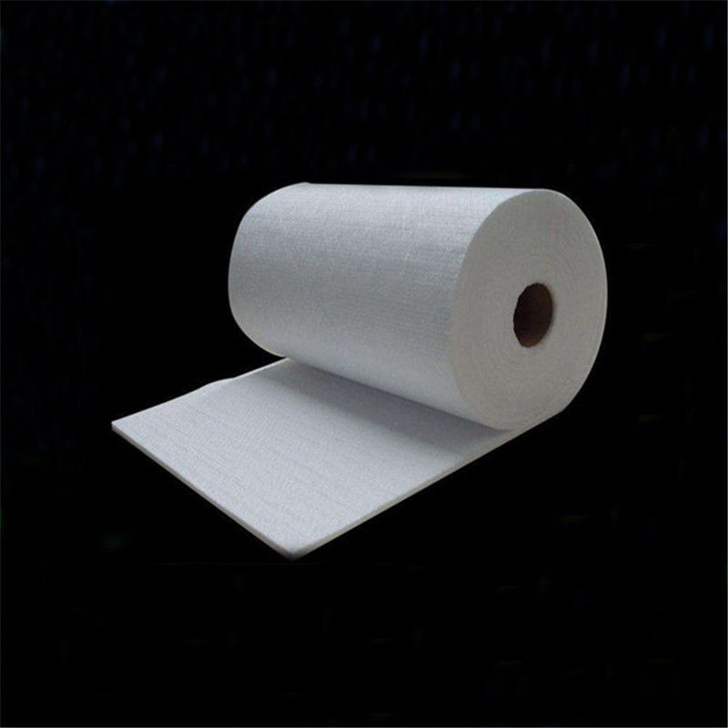 Densidad de volumen 64/96/128/160 kg/m3 Blanco de fibra cerámica de aislamiento térmico blanco puro