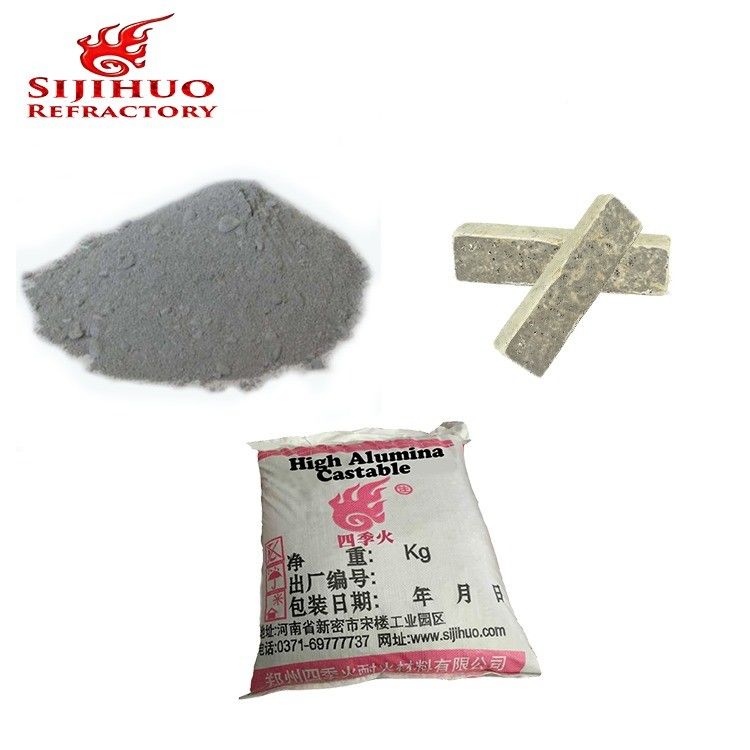 Mezcla de cemento a prueba de fuego refractaria de alta alumina fundible CA-625 para la producción de revestimientos