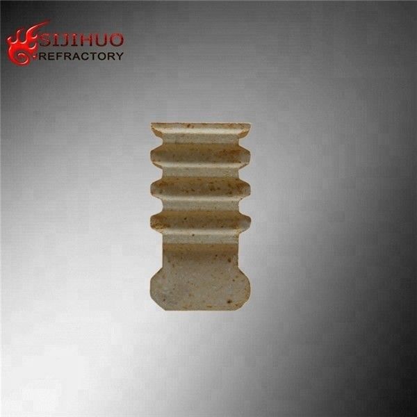 DENSIDAD DEL BULCO 2,0 a 2,5 g/cm3 ladrillo refractario amarillo de anclaje de horno para construcción de hornos
