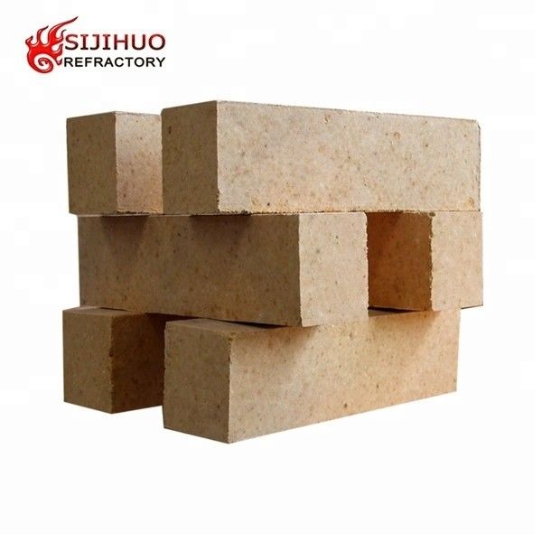 Bloque de aluminio amarillo de ladrillo de arcilla de fuego 230 * 114 * 65mm para aplicaciones de alta temperatura